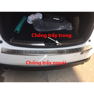 Ốp chống trầy cốp trong, ngoài xe Mazda CX5 2018 - 2022, 2023, 2024, 2025 chất liệu INOX cao cấp, sáng bóng