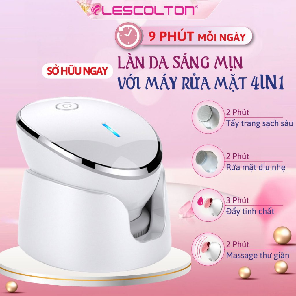 Ảnh Máy Rửa Mặt Lescolton Lokykin 4 trong 1 kèm chức năng Tẩy Trang, Đẩy Tinh Chất, Nâng Cơ, Rửa Mặt - Bảo Hành 365 Ngày 4