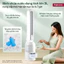 Quạt không cánh tích hợp lọc không khí Ion Fujihome Nhập Khẩu, Quạt mát hơi nước điều khiển từ xa 3 chế độ gió