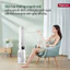 Quạt không cánh tích hợp lọc không khí Ion Fujihome Nhập Khẩu, Quạt mát hơi nước điều khiển từ xa 3 chế độ gió