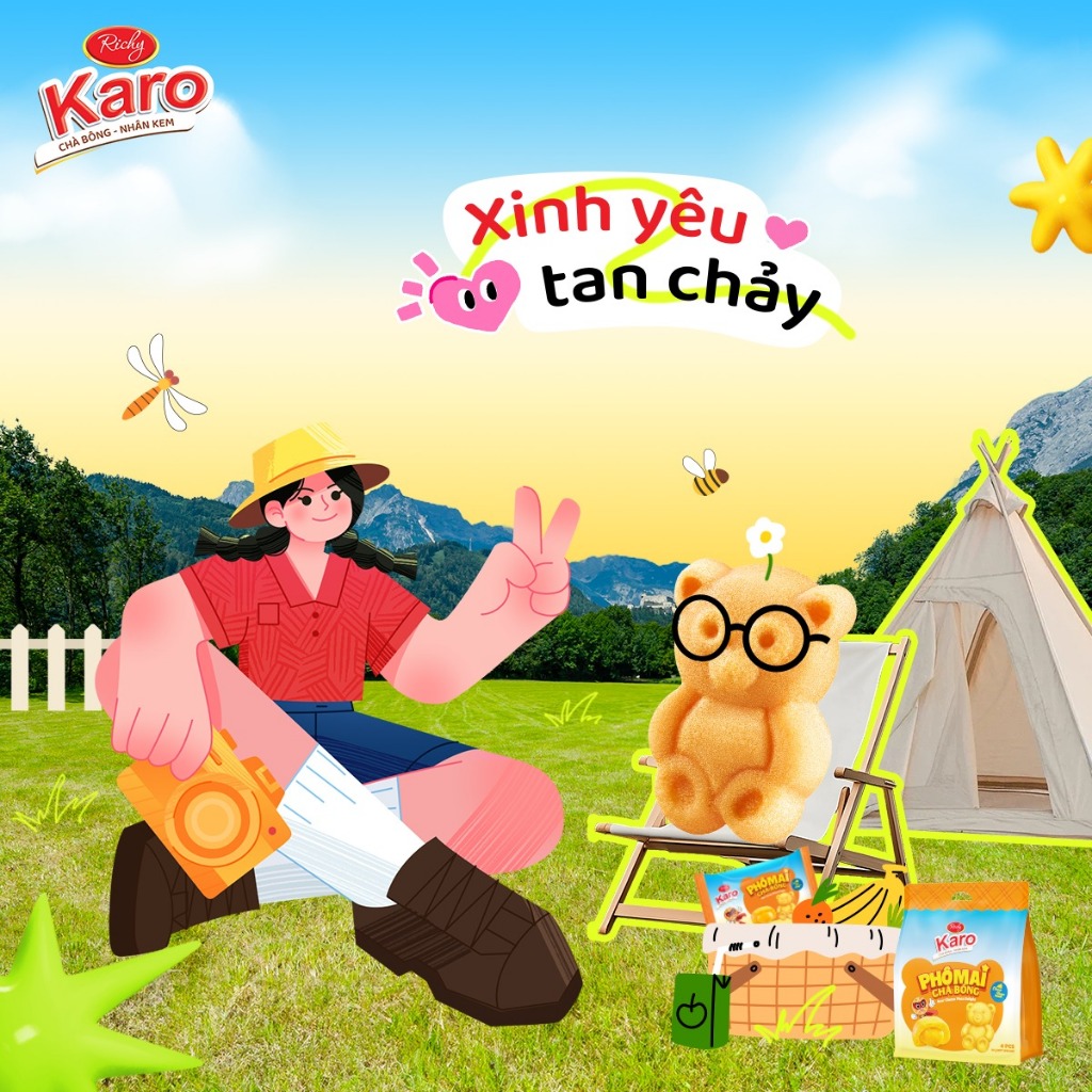 [Tặng quà đơn từ 129k]Combo 6 bánh mix vị, Bánh mì hoa cúc ngàn lớp Fes'ta, Bánh Karo gấu phô mai, HSD 35-45 ngày