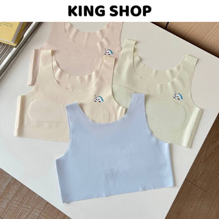 Set 3 Áo Lá Su Bé Gái Basic (Size 20-57Kg), Áo Lót Học Sinh Thoáng Khí Chống Hằn King Shop B-8999