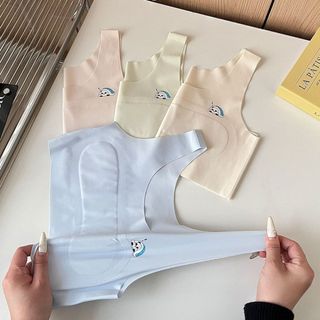 Set 2 Áo Lá Su Bé Gái Basic (Size 20-57Kg), Áo Lót Học Sinh Thoáng Khí Chống Hằn King Shop B-8999