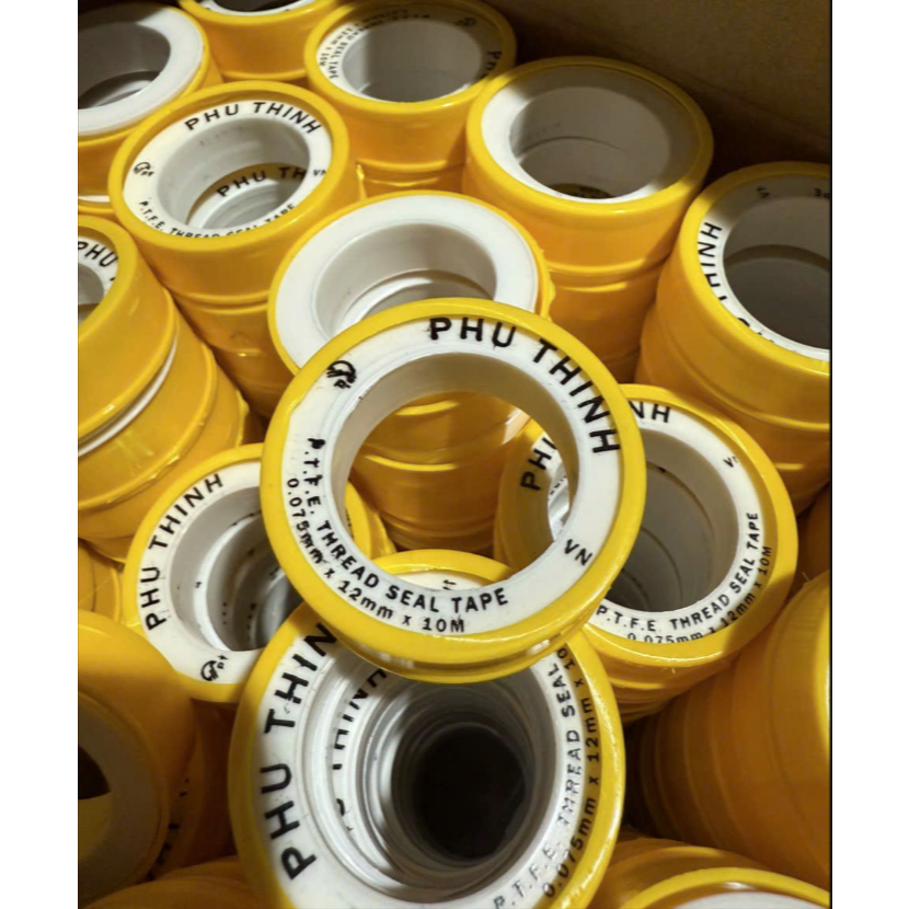 Băng Tan Cao Su Non PTFE 10m Dùng Cuốn Chống Rò Nước