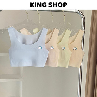 Set 2 Áo Lá Su Bé Gái Basic (Size 20-57Kg), Áo Lót Học Sinh Thoáng Khí Chống Hằn King Shop B-8999
