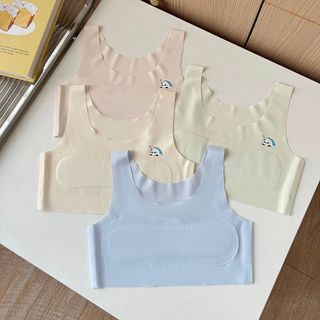 Set 2 Áo Lá Su Bé Gái Basic (Size 20-57Kg), Áo Lót Học Sinh Thoáng Khí Chống Hằn King Shop B-8999