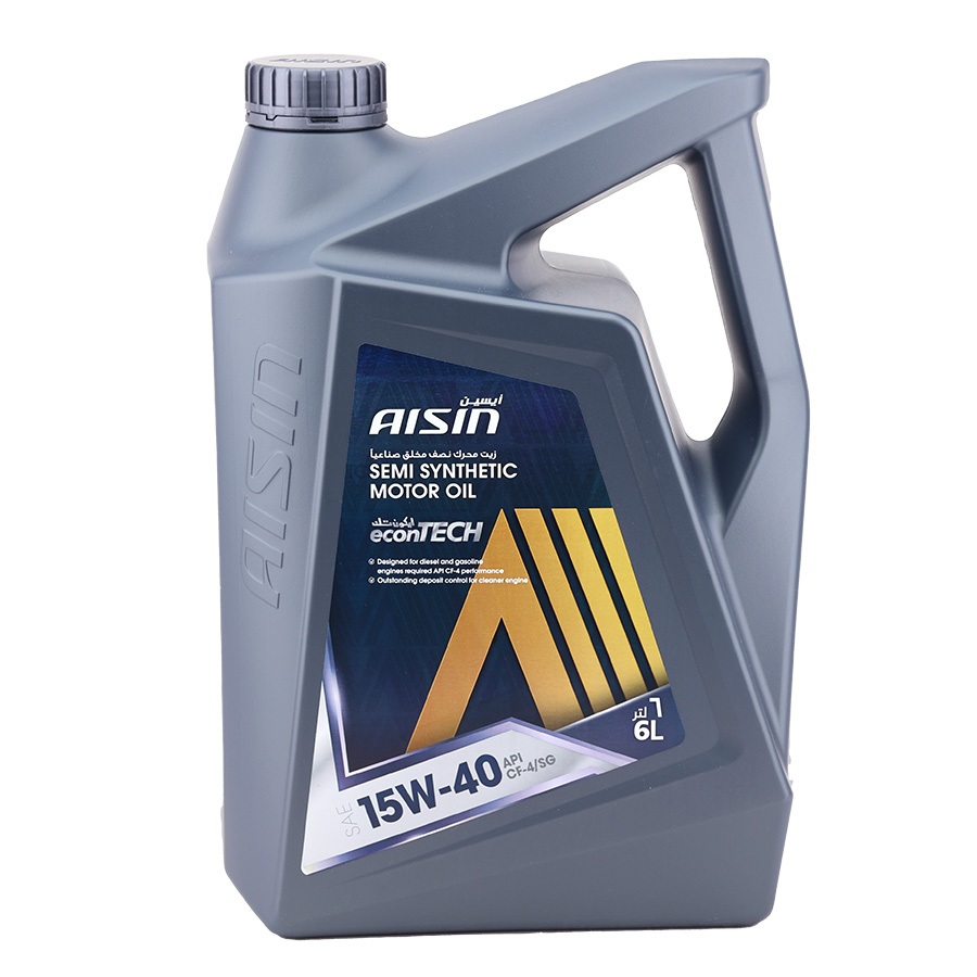 Dầu Nhớt Bán Tổng Hợp AISIN Econtech+ CF4/SG 15W40 6 Lít ECSF1546P