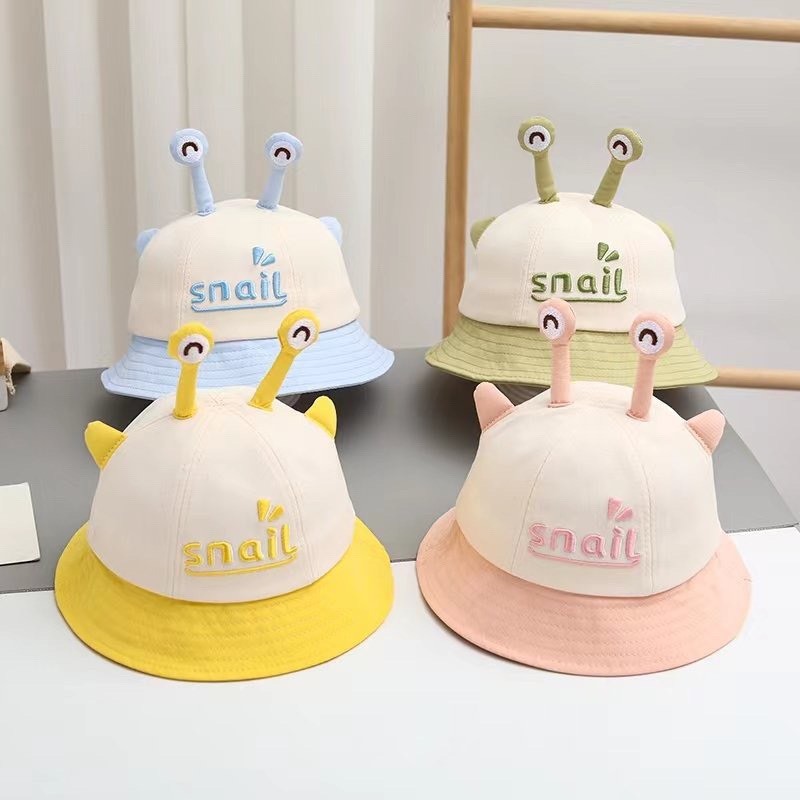 Mũ vành nón tai bèo ỐC SÊN đáng yêu cho bé trai bé gái. chất liệu Cotton mềm mịn, thoáng khí saubabi