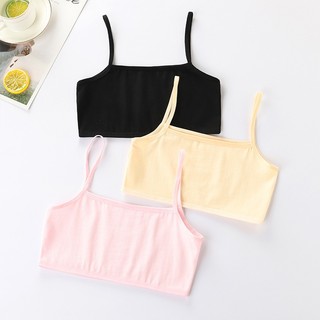Set 3 Áo Lá Cho Bé Gái Mới Lớn (Size 22-47Kg), Áo Lót Lá Học Sinh Cotton Thoáng Khí King Shop A-032