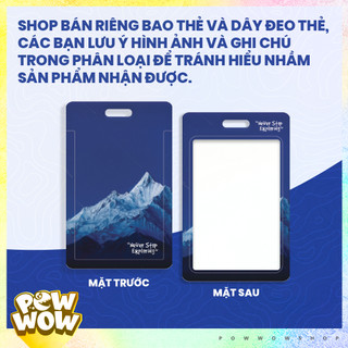 Bao Đựng Thẻ Nhân Viên Nhựa ABS In UV Hoạ Tiết Núi Trừu Tượng Mountain Abstract – "Never Stop Exploring"