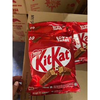 Túi 10 thanh SOCOLA KITKAT THANH 2F 17G date mới