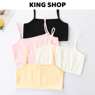 Set 4 Áo Lót Cho Bé Gái Dậy Thì (Size 22-47Kg), Áo Bra Thể Thao Năng Động Thoáng Khí King Shop A-032