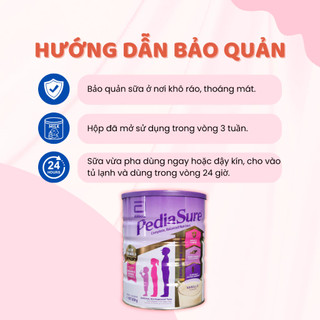 Sữa Bột PediaSure Úc Mẫu Mới 850g Giúp Tăng Sức Đề Kháng, Bổ Sung Vitamin Hỗ Trợ Tiêu Hoá Cho Bé