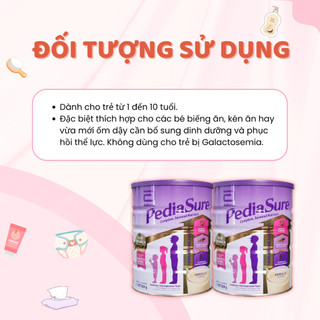 Sữa Bột PediaSure Úc Mẫu Mới 850g Giúp Tăng Sức Đề Kháng, Bổ Sung Vitamin Hỗ Trợ Tiêu Hoá Cho Bé