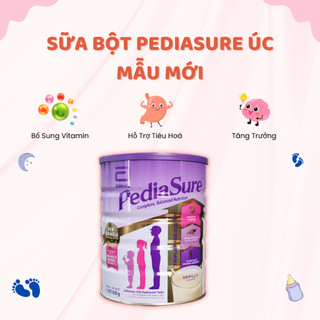 Sữa Bột PediaSure Úc Mẫu Mới 850g Giúp Tăng Sức Đề Kháng, Bổ Sung Vitamin Hỗ Trợ Tiêu Hoá Cho Bé
