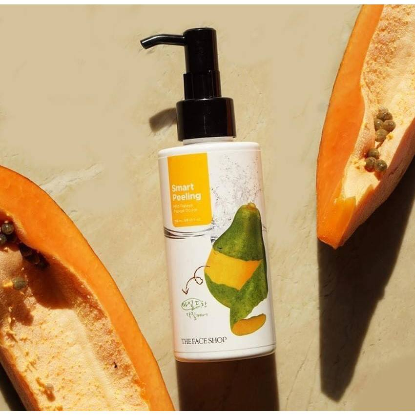 Ảnh Combo 2 Gel tẩy da chế.t THE FACE SHOP Smart Peeling Mild Papaya 150ml 1