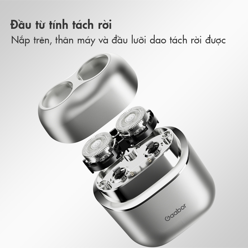 Ảnh Máy cạo râu thông minh Gaabor ER-T01 đầu cạo 3D ôm vòng, chống nước IPX7 nhỏ gọn dễ dàng mang đi 4