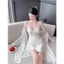 Váy Ngủ Lụa Satin Cao Cấp Mềm Mại Phối Ren Nơ Ngực Ôm Dáng Gợi Cảm | SOOYA N111