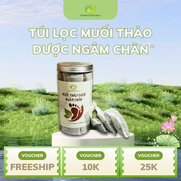 MUỐI THẢO DƯỢC NGÂM CHÂN MAMACONATURAL – GÓI 20 TÚI LỌC | Muối Ngâm Chân Thảo Dược Giải Độc, Thư Giãn, Chăm Sóc Sức Khỏe
