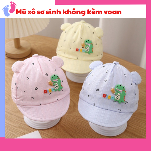 Nón Xô Mũ Xô che nắng nhiều họa tiết ngộ nghĩnh cho bé sơ sinh 0-12 tháng saubabi