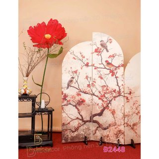 Phông nền in 3D/5D màu đỏ tươi sáng phù hợp chụp ảnh TẾT, quay dựng video mùa xuân năm mới