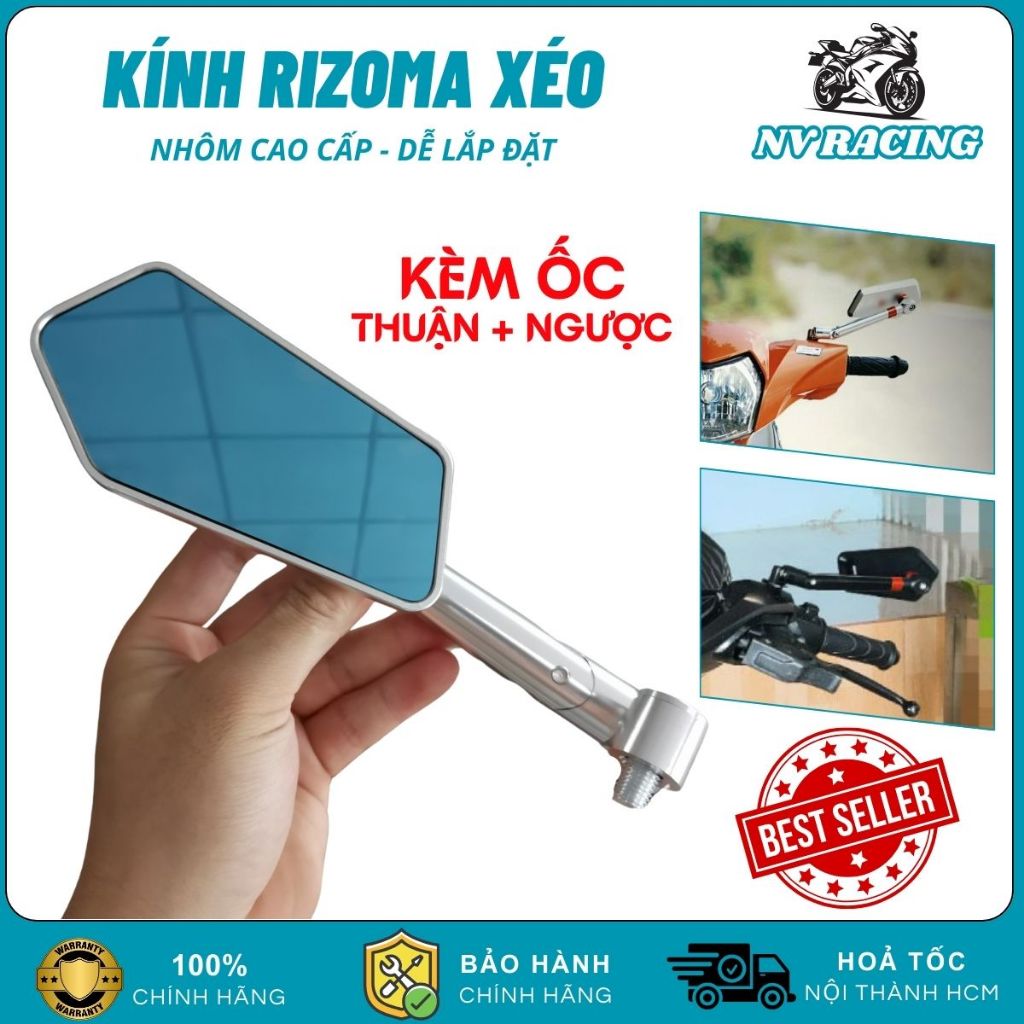 Gương Chiếu Hậu Xe Máy Thời Trang Rizoma Xéo Kính Chiếu Hậu Gắn Chân ...