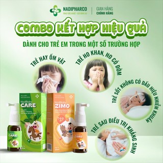 Siro Nadibaby Zimo, Bổ Sung Kẽm Giúp Bé Ăn Ngon, Tăng Đề Kháng - Hỗ Trợ Miễn Dịch Tự Nhiên - Lọ 15ml