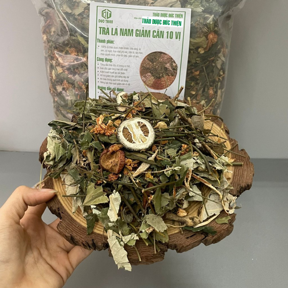 Trà Lá Nam Giảm Cân 10 Vị Chuẩn Đức Thiện - Hỗ Trợ Giảm Cân, Giảm Mỡ Bung, Giúp Eo Thon, Dáng Đẹp