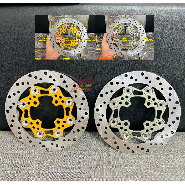 Đĩa thắng xe máy CNC Racing86 220mm gắn Wave FuLed Airblade Vario Dream Sirius.....hàng chất lượng Cao Cấp
