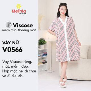 [XẢ KHO GIÁ SỐC] Váy đầm ngủ nữ cài khuy  ngắn tay dễ thương dáng suông bigsize mặc nhà mã MEV0566