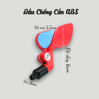 ĐẦU CHỐNG CẦN ABS CAO CẤP REN 8MM CÓ THỂ GẬP GỌN GÀNG
