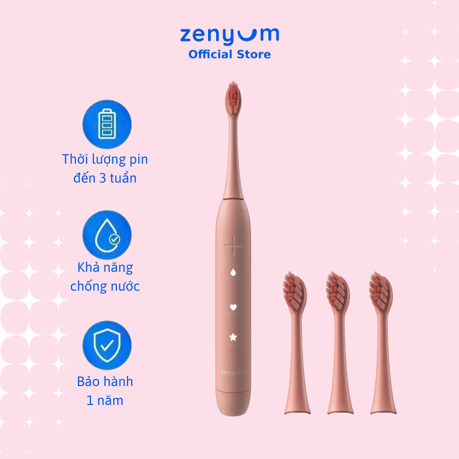 Ảnh Bộ Bàn Chải Điện Zenyum Sonic + 3 Đầu Thay Thế - Màu Tự Chọn 1