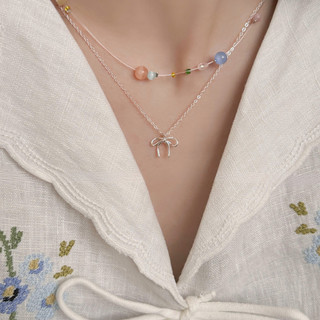 Dây chuyền nữ PJN S925 hình nơ đáng yêu,Vòng Cổ Nơ Nhỏ Xinh Xắn Phong Cách Nhẹ Nhàng Dành Cho Nàng VC04