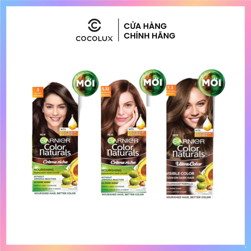 Ảnh Kem Nhuộm Tóc Garnier Color Naturals Creme Riche & Ultra Color Chuẩn Màu 2