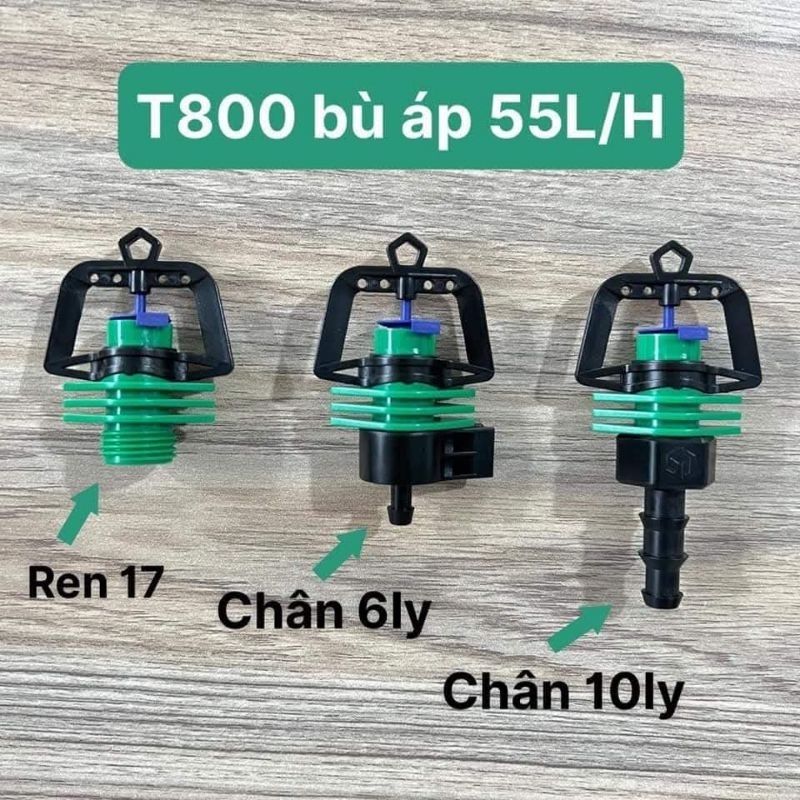 Béc tưới T800 bù áp , béc tưới t800 , béc tưới t800 sundrip , béc tưới t800 95l , béc tưới t800 135l
