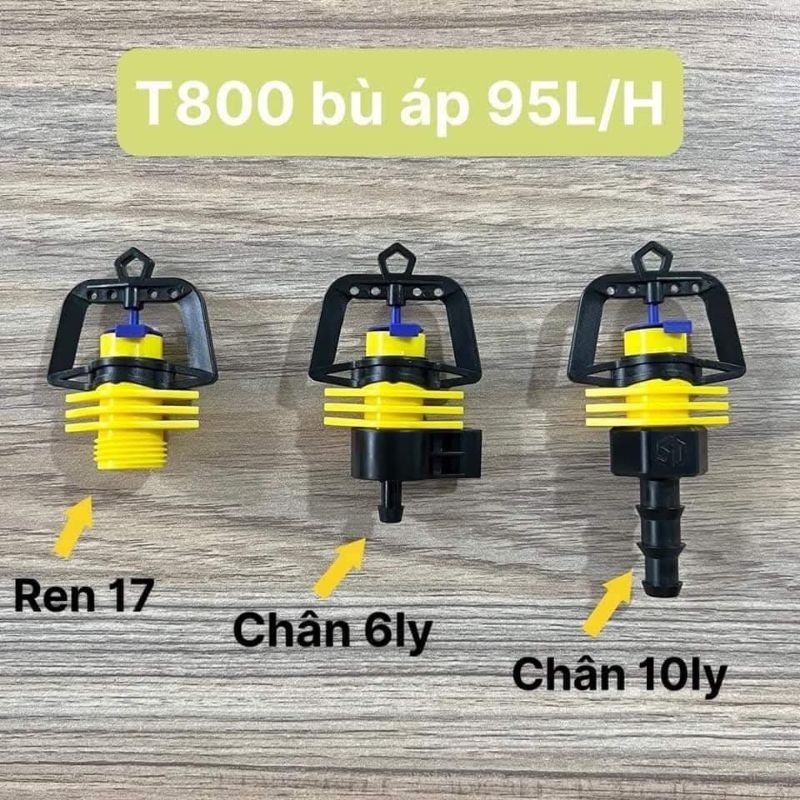 Béc tưới T800 bù áp , béc tưới t800 , béc tưới t800 sundrip , béc tưới t800 95l , béc tưới t800 135l
