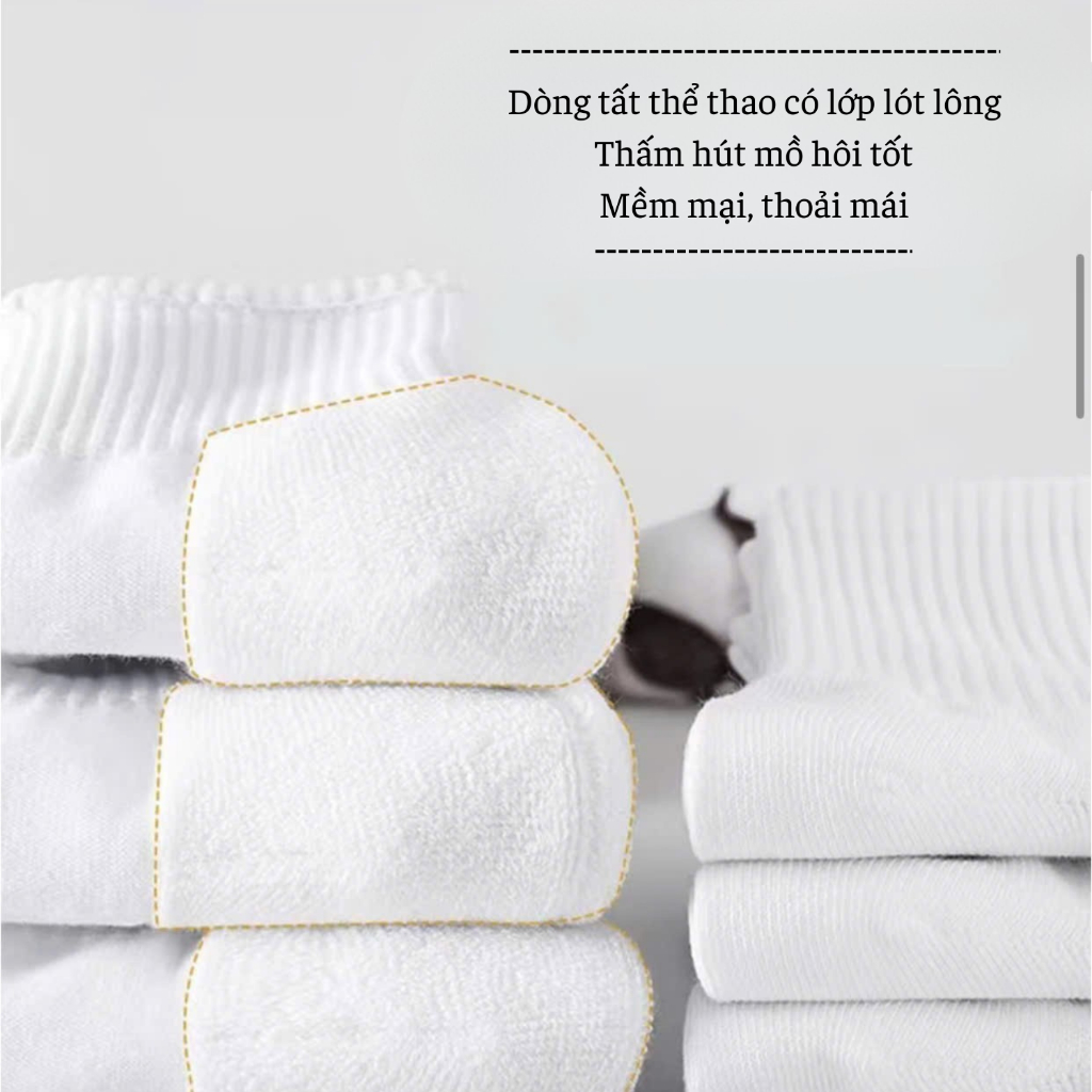 Tất vớ thể thao nam cổ cao cổ trung dày dặn thấm hút mồ hôi tốt, êm ái thoáng khí giảm mùi hôi - Ekiu Shop