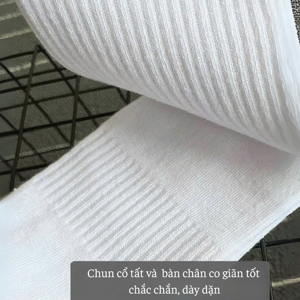 Tất vớ thể thao nam cổ cao cổ trung dày dặn thấm hút mồ hôi tốt, êm ái thoáng khí giảm mùi hôi - Ekiu Shop