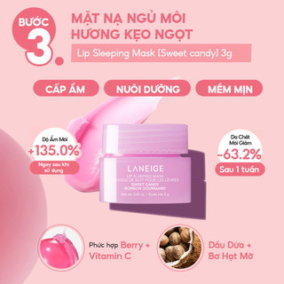 Set Mặt Nạ Ngủ Giúp Da Căng Mọng Toàn Diện LANEIGE PLUMP & HYDRATE TRIO
