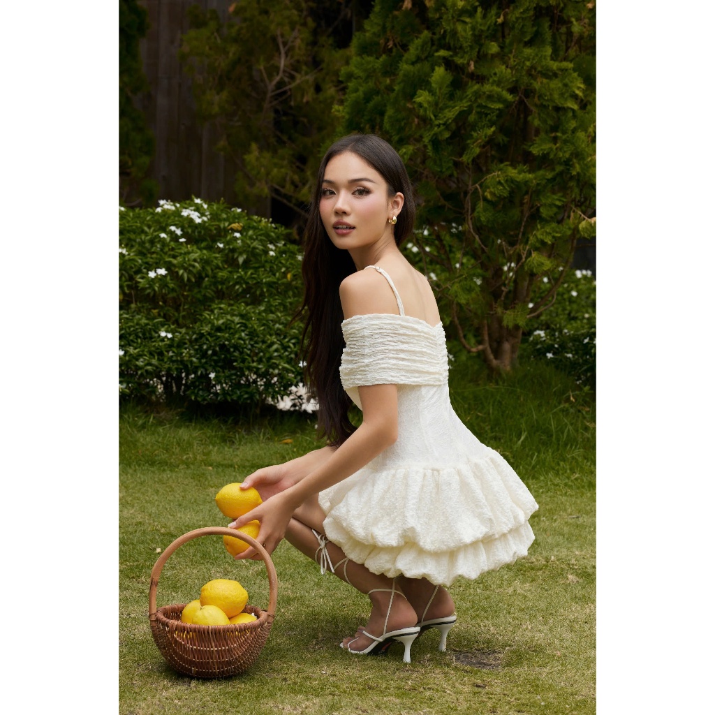 Ảnh Đầm Nữ Ngắn Trễ Vai Ôm Body Dáng Bí Tầng Phồng Siêu Xinh - ANNIS DRESS - GOÛT DE JUN 2