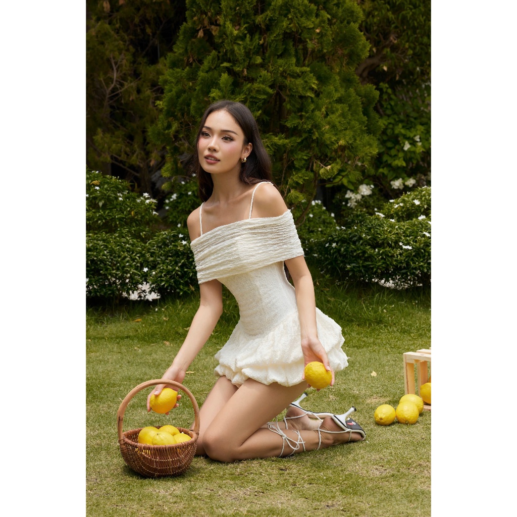 Ảnh Đầm Nữ Ngắn Trễ Vai Ôm Body Dáng Bí Tầng Phồng Siêu Xinh - ANNIS DRESS - GOÛT DE JUN 3