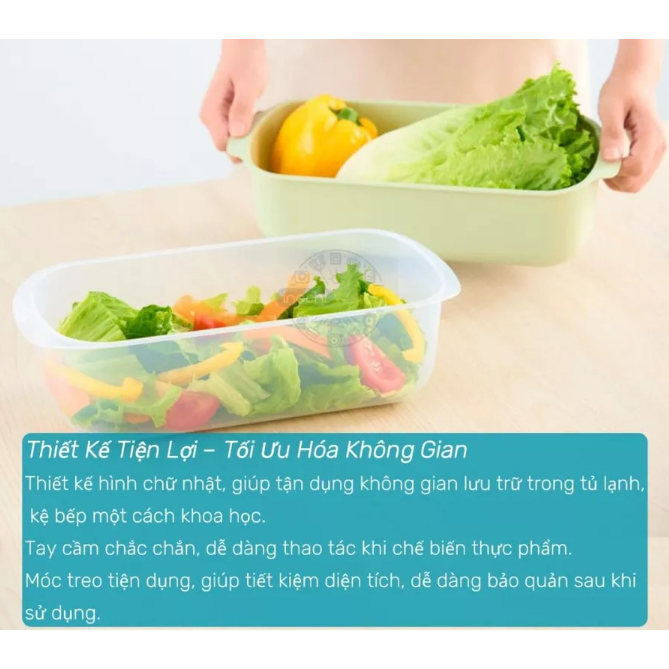 Bộ Thau rổ CHỮ NHẬT YoKo Inochi Sự Lựa Chọn Hoàn Hảo Cho Không Gian Bếp Hiện Đại