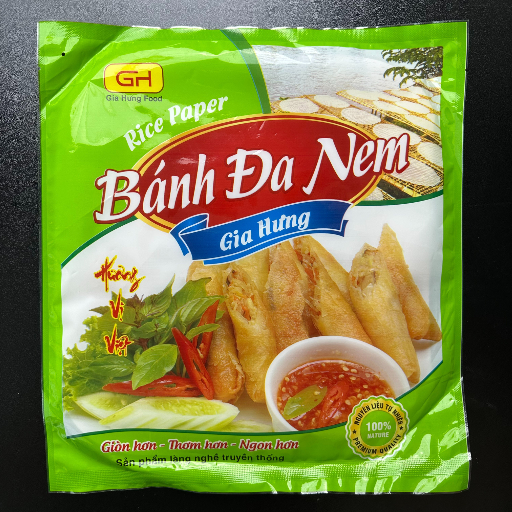 Bánh Đa Nem Gia Hưng túi 20 lá - COMBO Bánh Tráng Cuốn Nem Rán, Giòn Hơn, Ngon Hơn