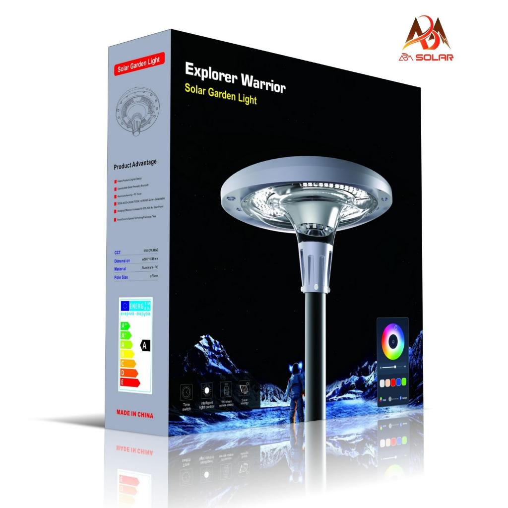 [2000w] Đèn Năng Lượng Mặt Trời UFO Đổi 16 Triệu Màu LED ABMSOLAR Chiếu Sáng Sân Vườn