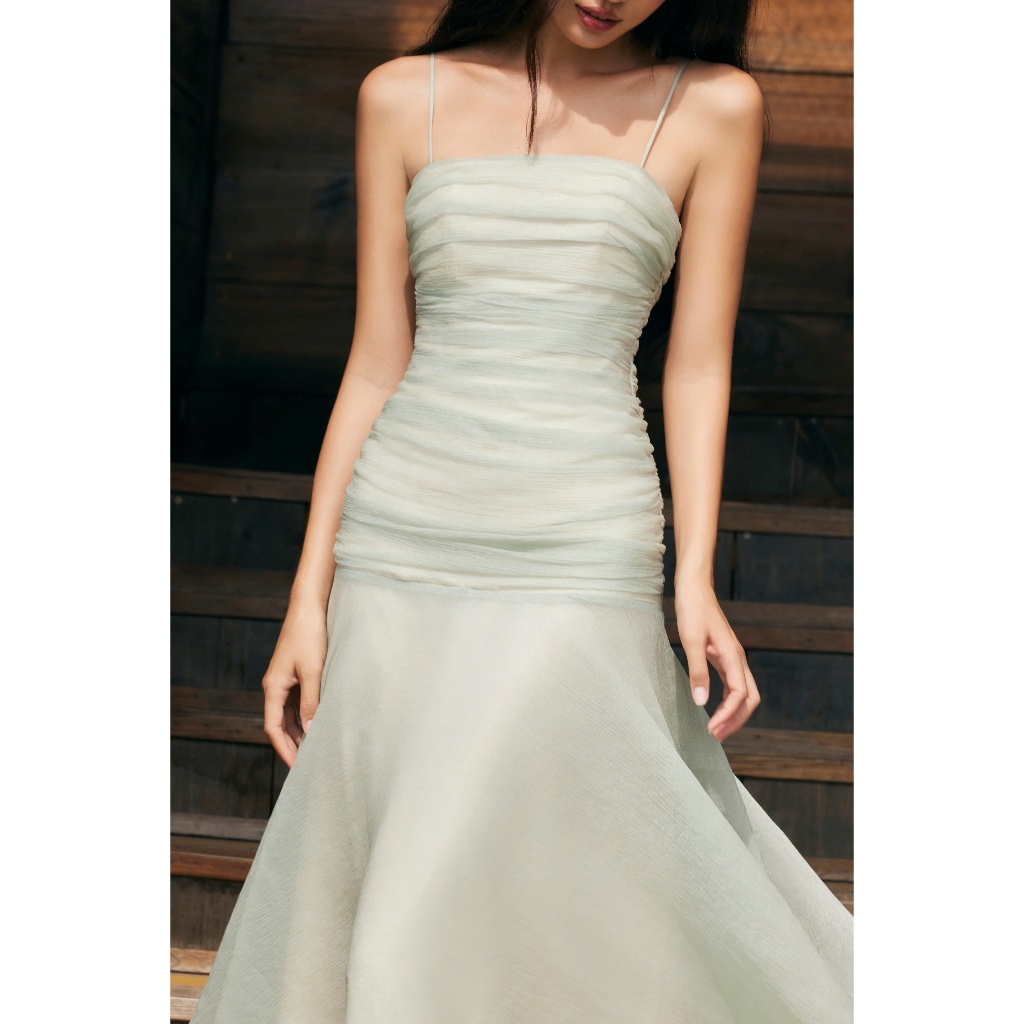Ảnh Đầm Nữ Maxi Ôm Body Hai Dây Nhún Eo Dáng Xòe Tôn Dáng - OTANI DRESS - GOÛT DE JUN 2