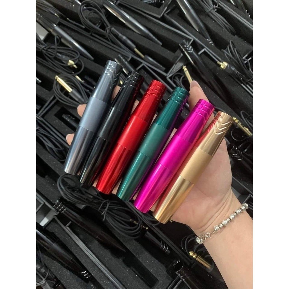 Máy Pen phun xăm môi mini 5.0 2 đầu xăm hình,Dùng được 4 loại kim Pearl Charmant Pen Cấy Phấn_P08