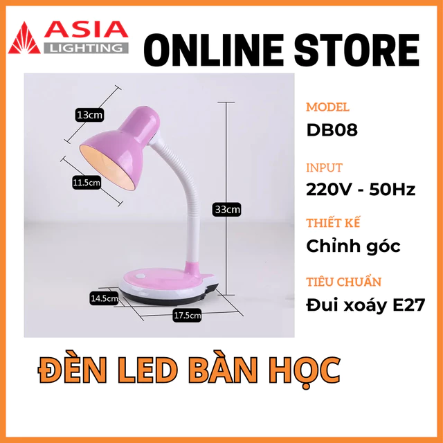 Đèn Bàn Học, Đèn Đọc Sách, Đèn Chống Cận, Đèn Led Bàn Học Chống Cận, Đèn Học Asia BHChính Hãng