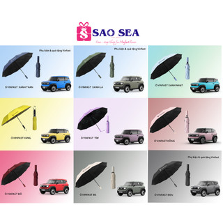 Ô dù Vinfast VF3, VF5 nhiều màu sắc, 10 nan, gập mở 2 chiều, Blackpink hot hit, tím mộng mơ, xanh urban mint, vàng