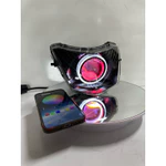 Pha Wave ( Chính Hãng ) Độ Bi Sẵn E11+ Viền Đen Mẫu Mới Công Xuất 70W , Mắt Quỷ App + Vòng 3D Trắng ( Bảo Hành 24 Tháng) — ảnh 7