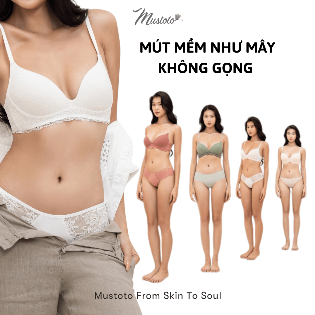 Ảnh Áo Lót Mustoto Bra Mỏng Mịn Không Gọng (MA70) 1